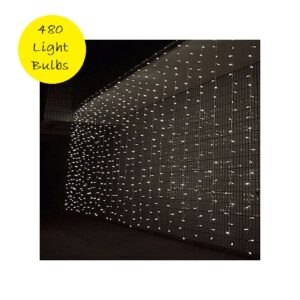 480 Bulbs Waterfall Christmas Curtain Lights