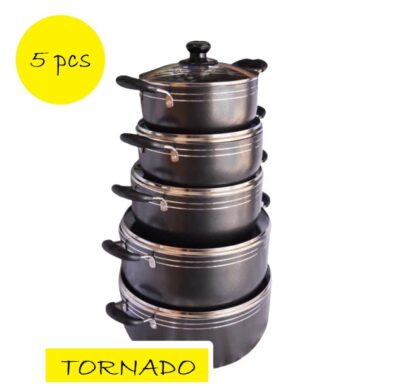 5pcs Set Of Tornado Non-stick Cookware