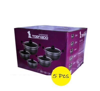 5pcs Set Of Tornado Non-stick Cookware - Image 2