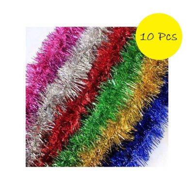 12pcs Deluxe Colorful Christmas Tree Tinsel Garland