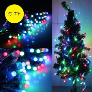 5ft Artificial Christmas Tree with Multi 8 Flash Modes Lights