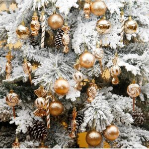 Christmas Decorative Tree Glittering Balls and Ornaments