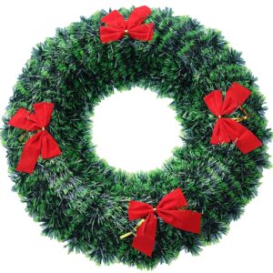 Special Christmas Wreath With Red Bow-Knots Décor