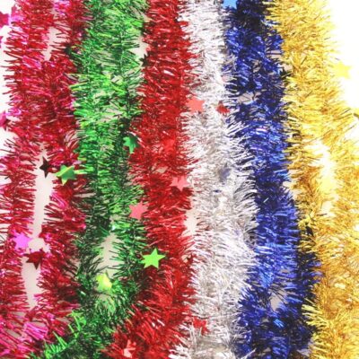 12pcs Deluxe Colorful Christmas Tree Tinsel Garland - Image 9