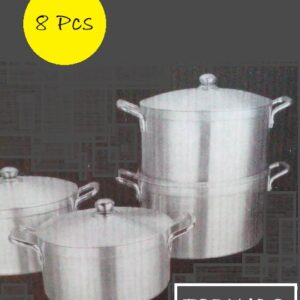 8pcs Large Tornado Aluminum Cookware Set