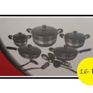 16pcs Home Touch Cookware Set