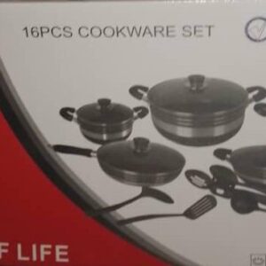 16pcs Home Touch Cookware Set