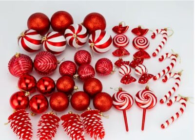 Christmas Decorative Tree Glittering Balls and Ornaments - Image 14