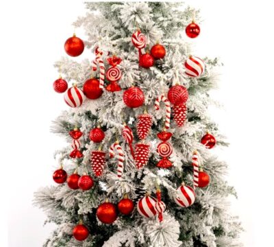 Christmas Decorative Tree Glittering Balls and Ornaments - Image 8