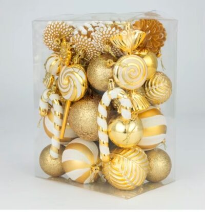 Christmas Decorative Tree Glittering Balls and Ornaments - Image 6