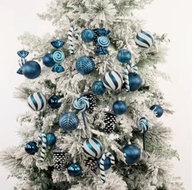 Christmas Decorative Tree Glittering Balls and Ornaments - Image 15