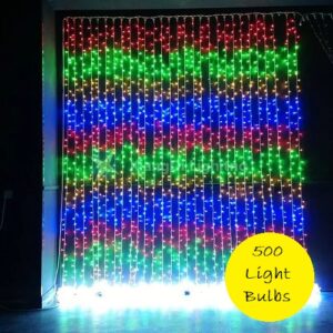 500 Bulbs Multicolor Waterfall Christmas Light