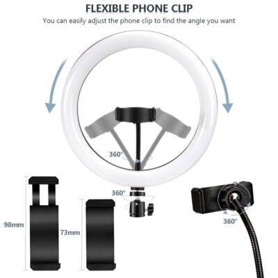 12'' Selfie Ring Light And Stand Plus Free Bag - Image 9