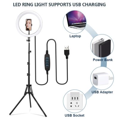 12'' Selfie Ring Light And Stand Plus Free Bag - Image 10