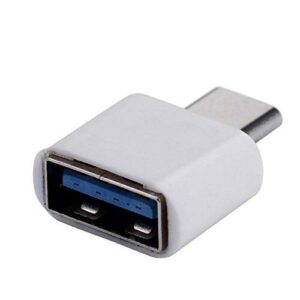 Type-C OTG Male To USB Type A Female USB Adapter White