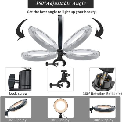 12'' Selfie Ring Light And Stand Plus Free Bag - Image 6