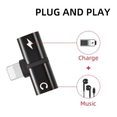 iPhone Charging & Earphone 2 In 1 Adapter For Iphone - Image 3