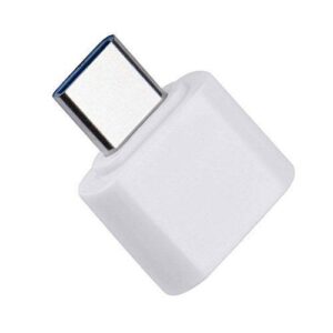 Type-C OTG Male To USB Type A Female USB Adapter White