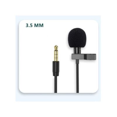 3.5mm Jack Lavalier Lapel Recording Microphone Aux