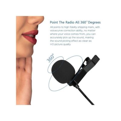 3.5mm Jack Lavalier Lapel Recording Microphone Aux - Image 10