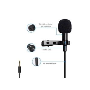 3.5mm Jack Lavalier Lapel Recording Microphone Aux