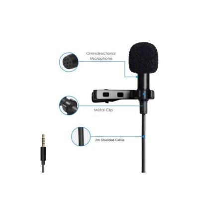 3.5mm Jack Lavalier Lapel Recording Microphone Aux - Image 2