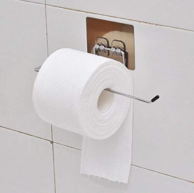 Hanging Toilet Paper Holder & Towel Storage Rack - Image 7