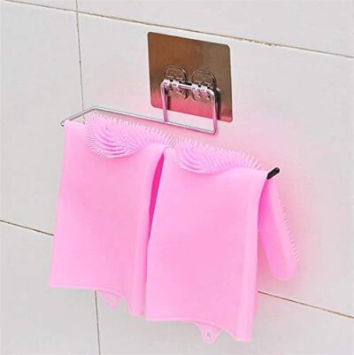 Hanging Toilet Paper Holder & Towel Storage Rack - Image 3