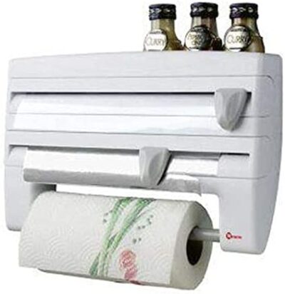 Wall Mount Film Foil Cutter And Towel Rack Holder - Image 12