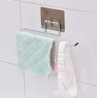 Hanging Toilet Paper Holder & Towel Storage Rack - Image 2