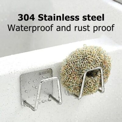 Multipurpose Stainless Steel Kitchen Sponge Holder - Image 8