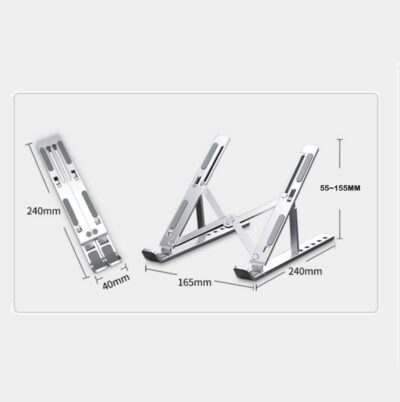 Adjustable Ventilated Aluminum Laptop & Tablet Stand - Image 4