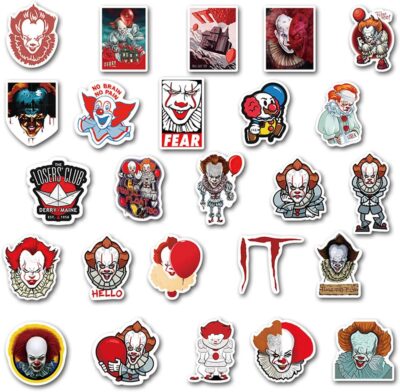 50PCS IT Clown Anime Stickers - Image 3