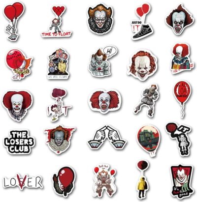 50PCS IT Clown Anime Stickers - Image 8