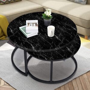 Marble waterproof PVC self adhesive wallpaper Black