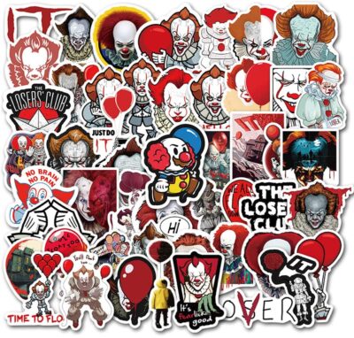 50PCS IT Clown Anime Stickers - Image 2