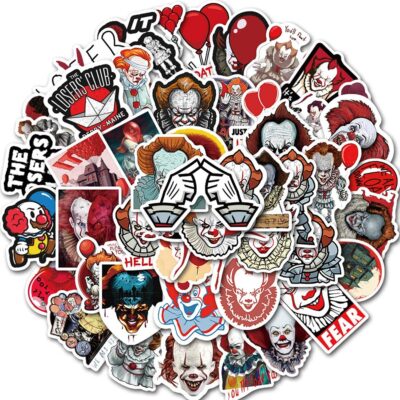 50PCS IT Clown Anime Stickers - Image 7