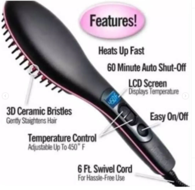 Ceramic Hot Comb Electric Brush Hair Straightener - Image 6