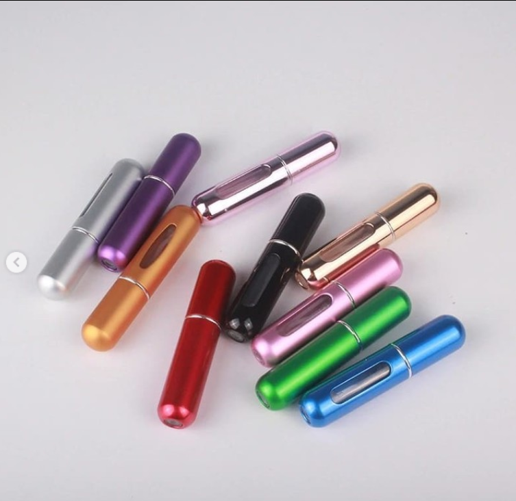 10ml Pocket Size Refillable Perfume Spray Bottle Black - Image 7