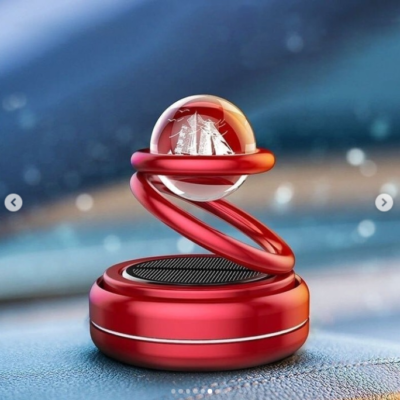 Solar Powered Car Aromatherapy Rotating Floating Planet Air Freshener - Image 8