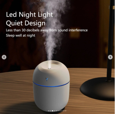 250ml USB Humidifier White Plus Free 10ml Essential Oil - Image 6