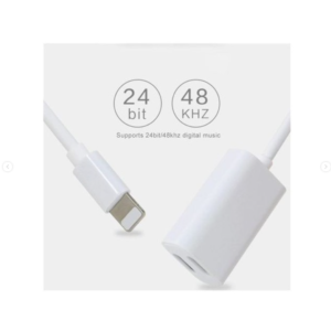 2 In 1 Dual Lightening Charging & Audio Adapter For Iphone