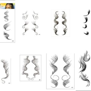 frontal Babylike Hair Temporary Tattoo for Adults