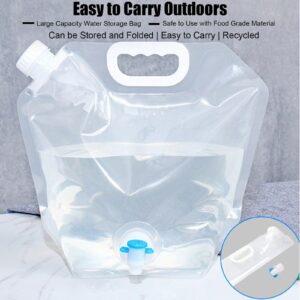 10L Transparent Collapsible Camping Water Bag