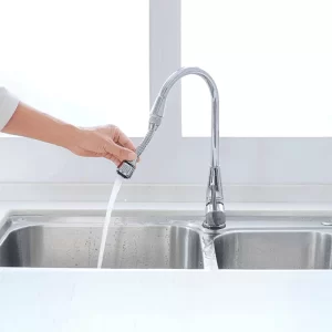 360 Adjustable Stainless Water Bubbler Faucet Silver