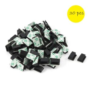 Adhesive Cable Wire Organizer Small Clips – 30