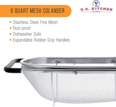 Expandable Over The Sink Stainless Steel Fine Mesh - Image 10