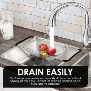 Expandable Over The Sink Stainless Steel Fine Mesh