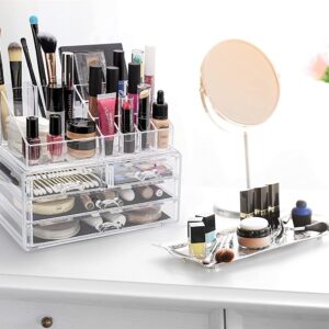 Cosmetic Makeup And Jewelry Storage Case Display