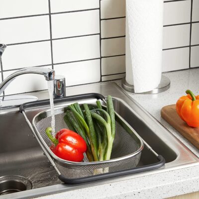 Expandable Over The Sink Stainless Steel Fine Mesh - Image 4